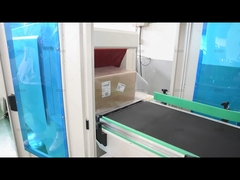 Caja de embalaje de máquina envuelta en película retráctil