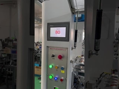 Máquina para cubos de papel corrugado de doble manga