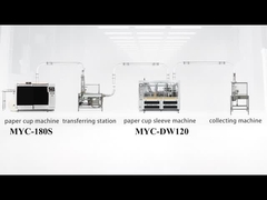 Máquina de tazas de papel 180S + máquina de manga de taza DW120